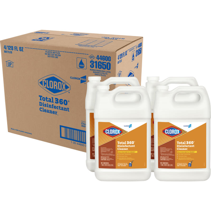 CloroxPro Clorox Total 360 Disinfectant Cleaner, 128 Ounces (Pack of 4) MPN:CLO31650CT