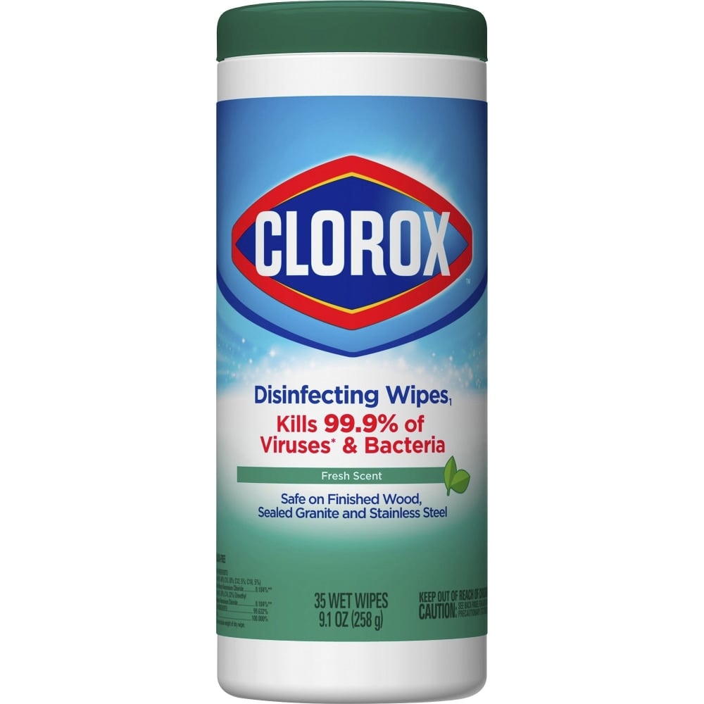 Clorox Disinfecting Cleaning Wipes, Fresh Scent, 420 Sheets Per Canister, Case Of 35 Canisters MPN:01593BD