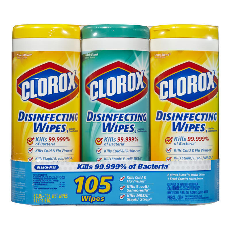 Clorox Disinfecting Wipes Value Packs, Citrus Blend Scent, 35 Wipes Per Canister, Case Of 15 Canisters MPN:30112CT