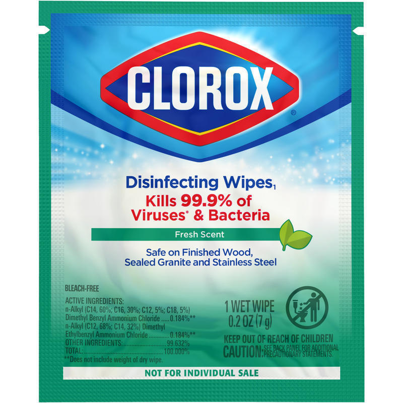 Clorox Disinfecting Wipes, 7in x 7-1/4in, Fresh Scent, Pack Of 900 Wipes MPN:60048