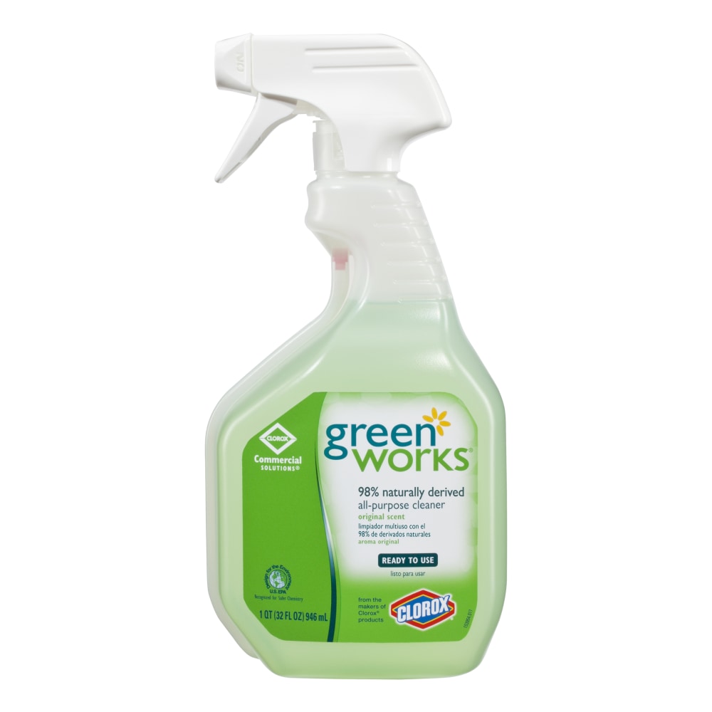 Green Works Natural All-Purpose Cleaner Spray, 32 Oz Bottle (Min Order Qty 5) MPN:456