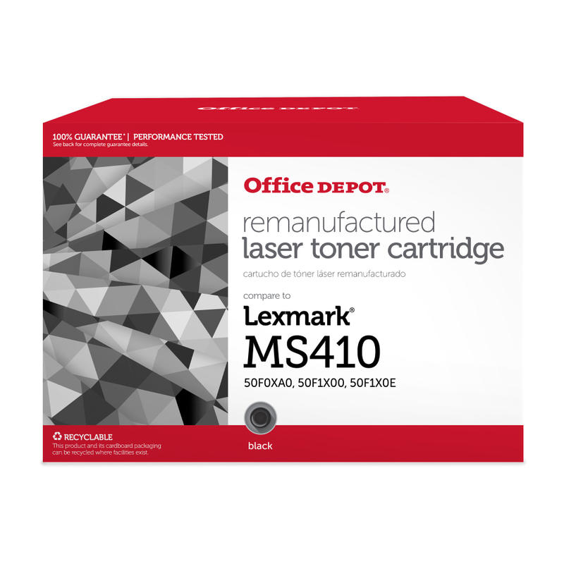 Office Depot Remanufactured Black Toner Cartridge Replacement For Lexmark MS410 MPN:CTGMS410