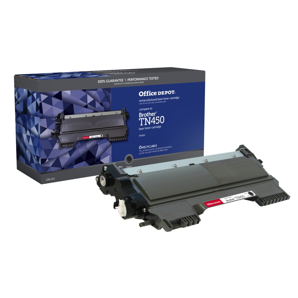 Office Depot Remanufactured Black High Yield Toner Cartridge Replacement For Brother TN-450, CTGTN450 (Min Order Qty 2) MPN:CTGTN450