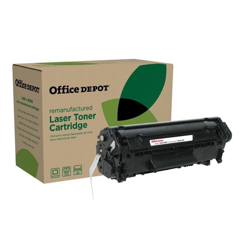 Office Depot Remanufactured Black High Yield Toner Cartridge Replacement For HP 12X (Min Order Qty 2) MPN:OD12EHY