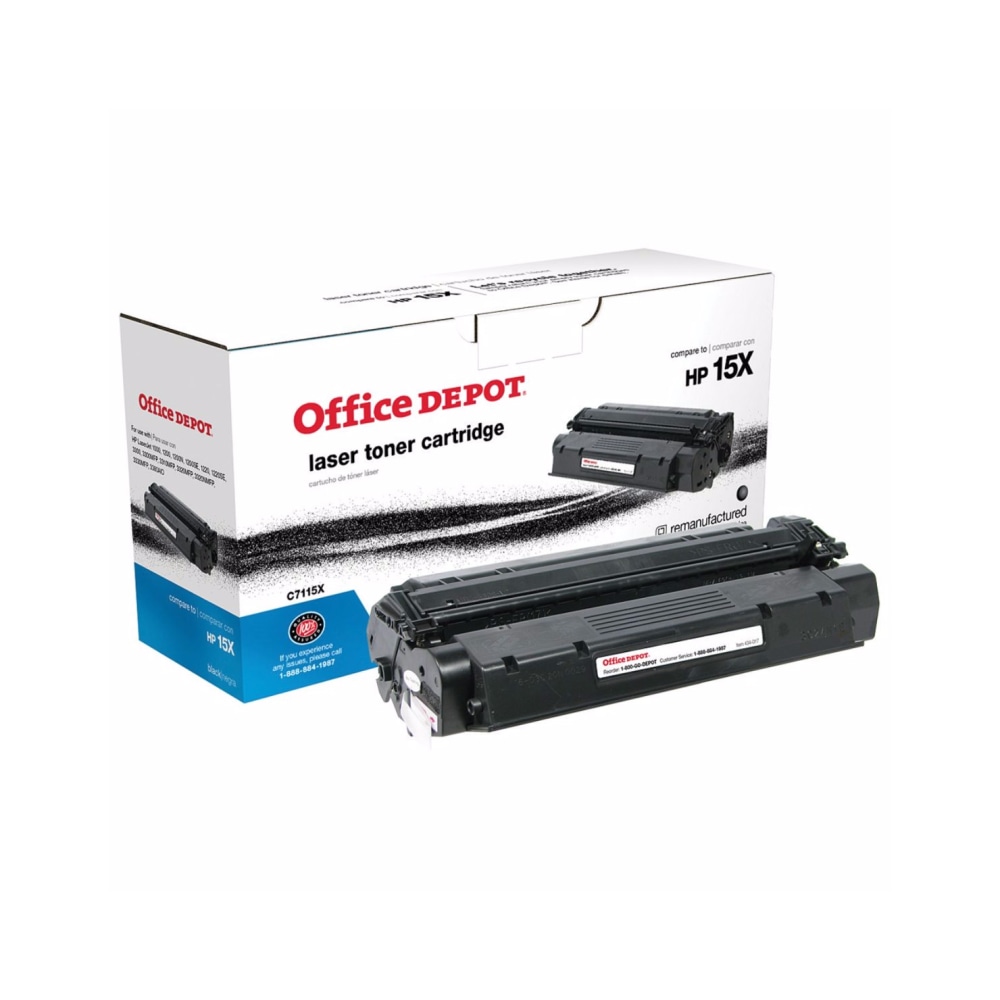 Office Depot Remanufactured Black High Yield Toner Cartridge Replacement For HP 15X (Min Order Qty 2) MPN:OD15X