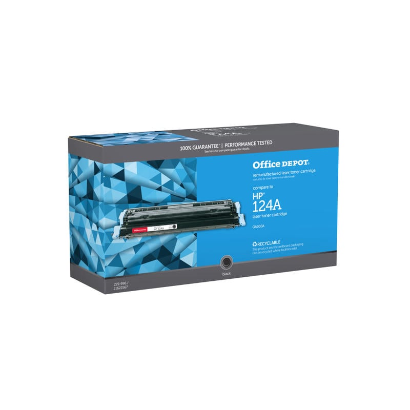 Office Depot Remanufactured Black Toner Cartridge Replacement For HP Q6000A MPN:OD2600B