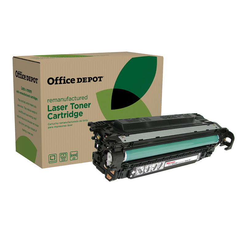 Office Depot Remanufactured Black Toner Cartridge Replacement For HP 504A, CE250A MPN:OD3525B