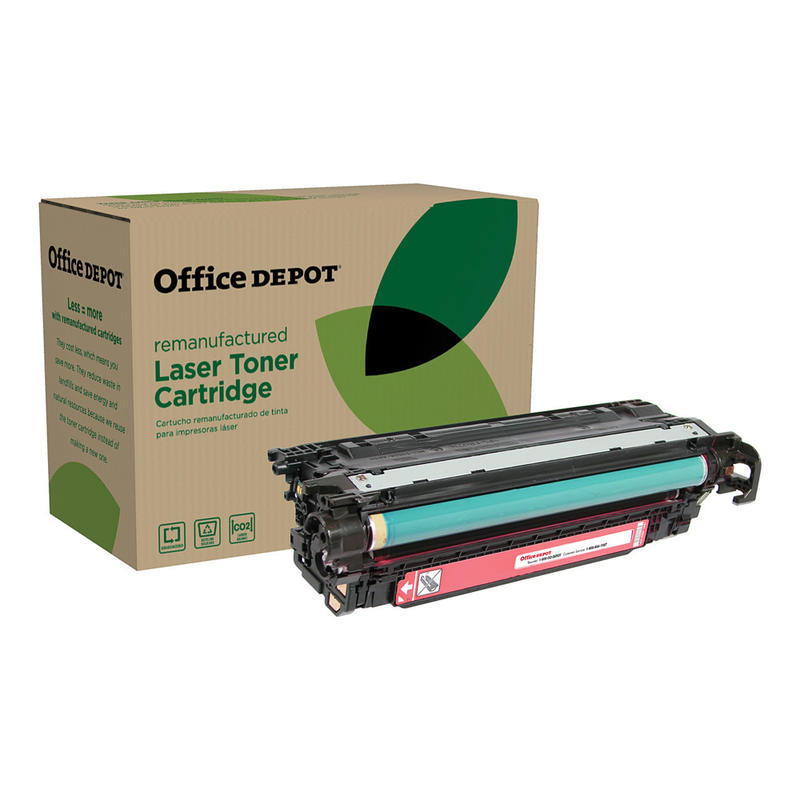 Office Depot Remanufactured Magenta Toner Cartridge Replacement For HP 504A, CE253A, OD3525M MPN:OD3525M