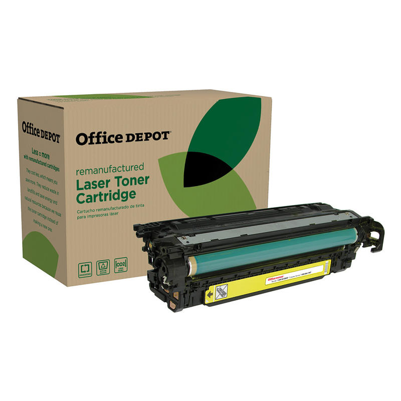 Office Depot Remanufactured Yellow Toner Cartridge Replacement For HP 504A, CE252A, OD3525Y MPN:OD3525Y