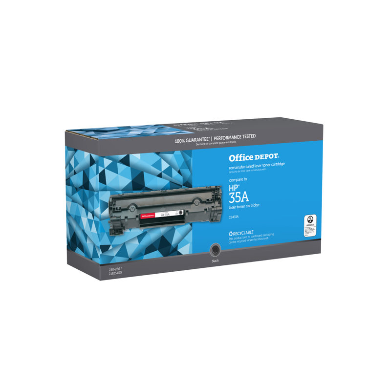 Office Depot Remanufactured Black Toner Cartridge Replacement For HP 35A (Min Order Qty 3) MPN:OD35A