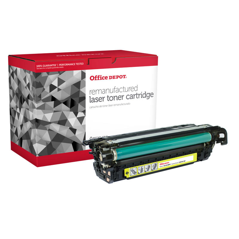 Office Depot Remanufactured Yellow Toner Cartridge Replacement For HP 648A, CE262A, OD4025Y MPN:OD4025Y