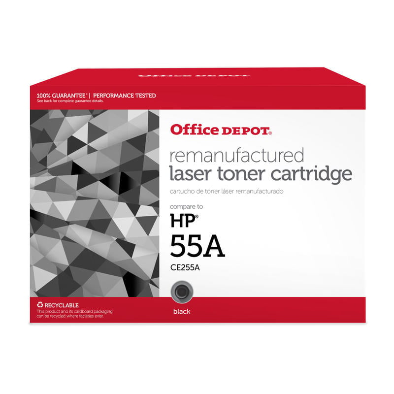 Office Depot Remanufactured Black Toner Cartridge Replacement For HP 55A (Min Order Qty 2) MPN:OD55AP