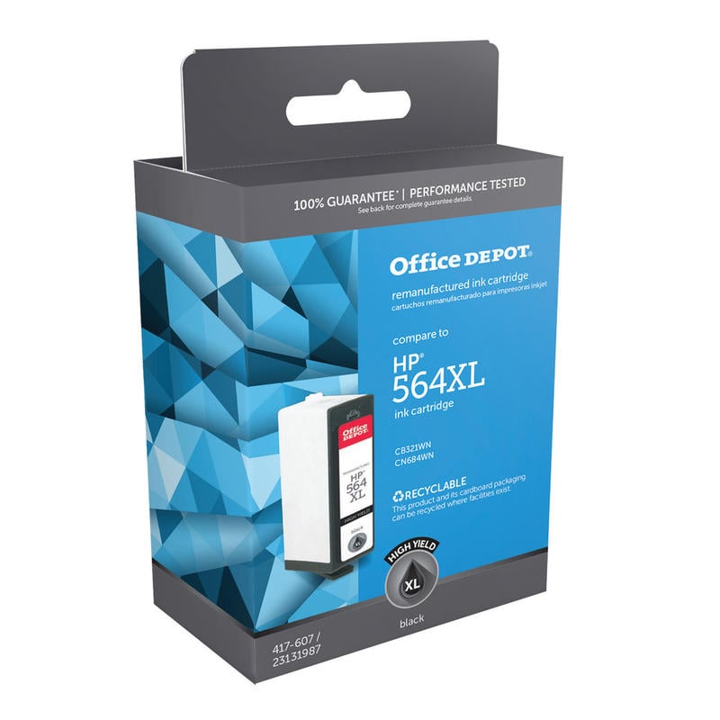 Office Depot Remanufactured Black High-Yield Ink Cartridge Replacement For HP 564XL (Min Order Qty 6) MPN:OD564XLB-C