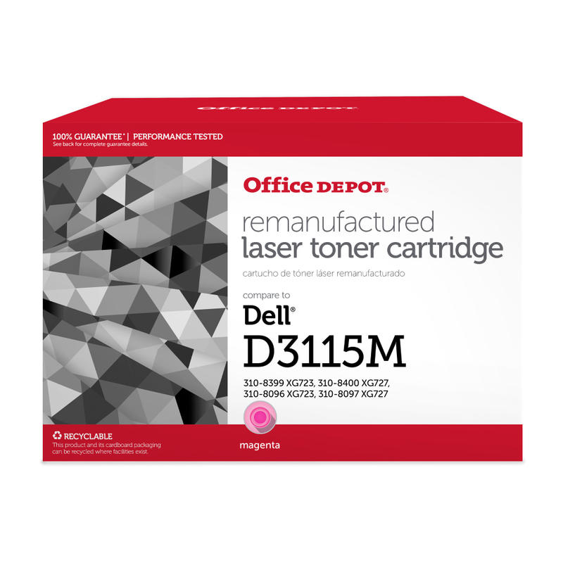 Office Depot Remanufactured Magenta Toner Cartridge Replacement For Dell RF013, ODD3115M MPN:ODD3115M