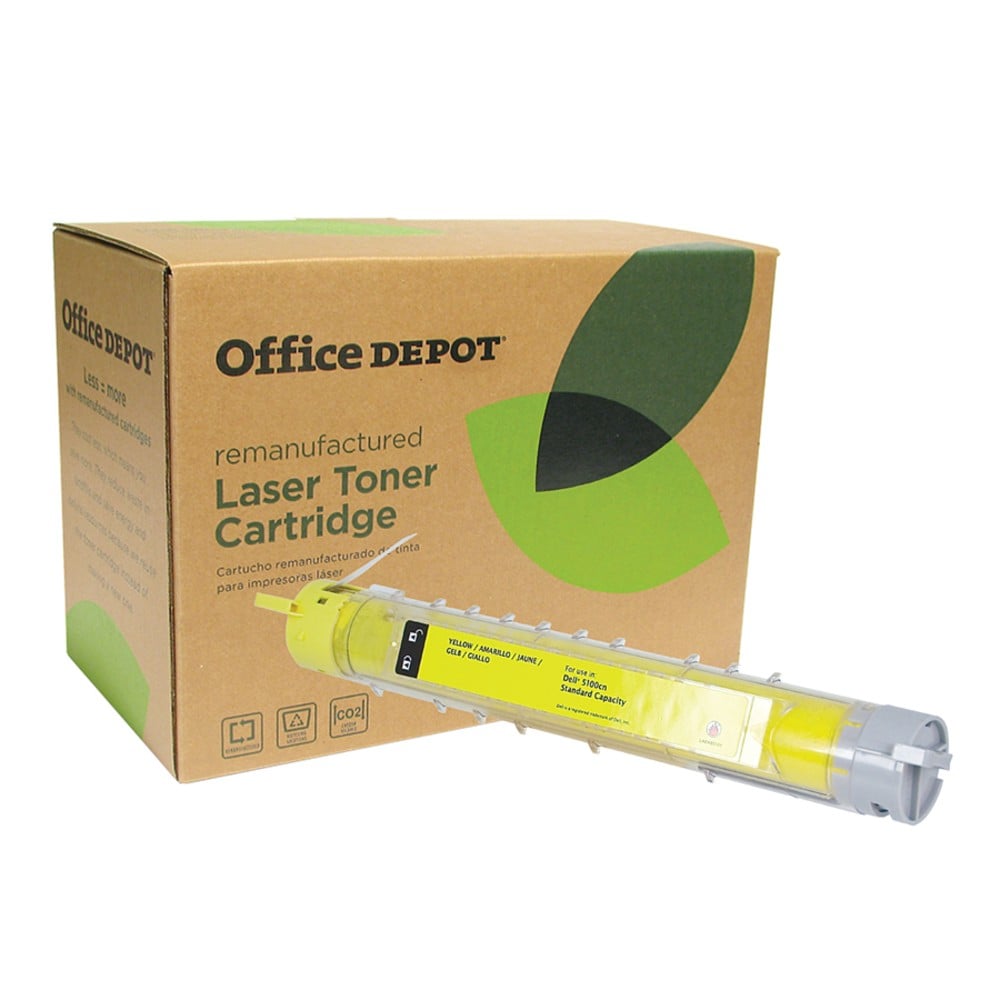 Office Depot Remanufactured Yellow High Yield Toner Cartridge Replacement For Dell HG308, ODD5100Y MPN:ODD5100Y