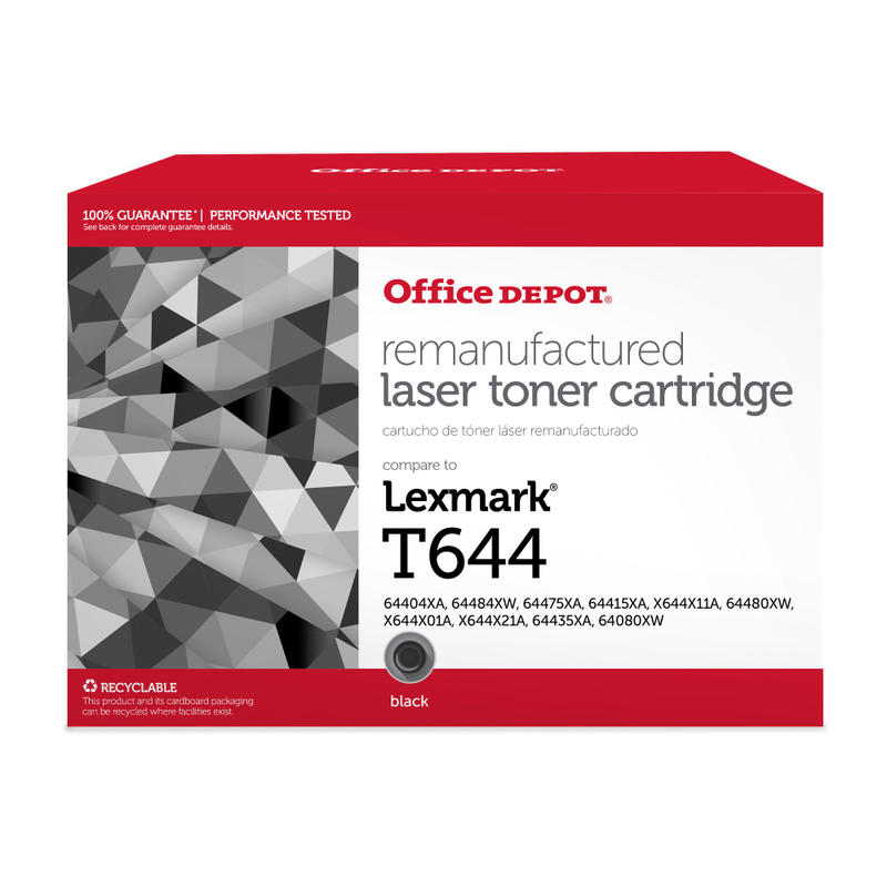 Office Depot Remanufactured Black Extra-High Yield Toner Cartridge Replacement For Lexmark 64435XA, ODT644 MPN:ODT644