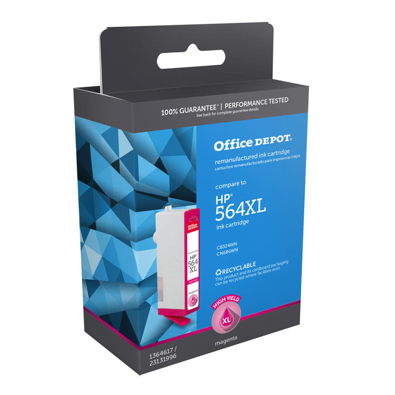 Office Depot Brand Remanufactured High-Yield Ink Cartridge Replacement For HP 564XL, HP564XL (Min Order Qty 5) MPN:OM05039