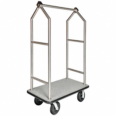 Bellmans Cart SS Finish Gray Carpet MPN:2699BK-010-GRY