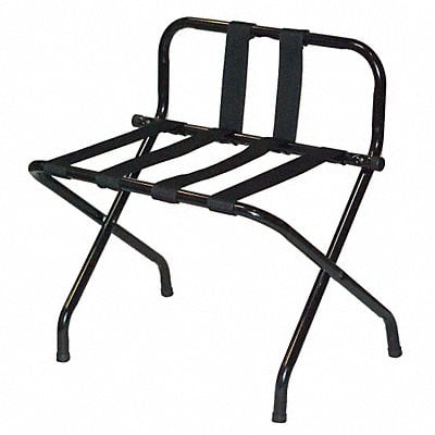 Luggage Rack w/ High Back Black PK6 MPN:1055B-BL-BL