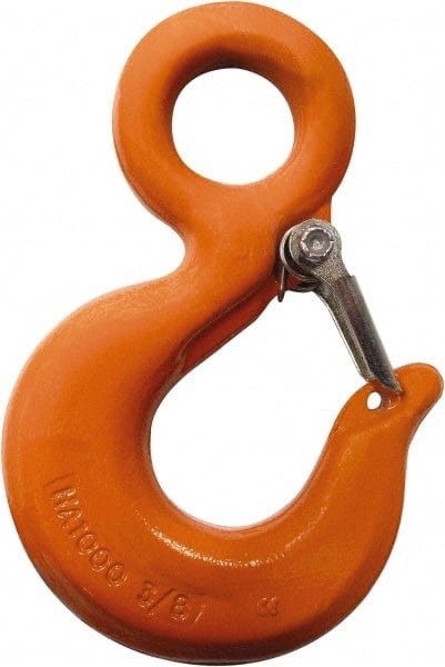 Chain Grade 100, 22,600 Lbs. Load Limit Eye Rigging Hook with Latch MPN:M7509A