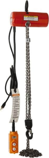 Electric Chain Hoist: 600 lb Working Load Limit MPN:2001-10FT