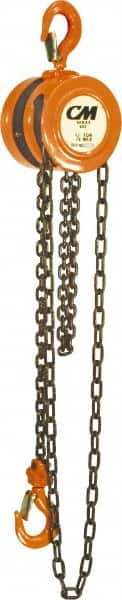 Manual Hand Chain Hoist: 2 Ton Working Load Limit, 20' Max Lift MPN:2233A