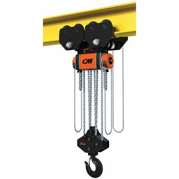 33,069 Lb Capacity, 15' Lift Height, Manual Chain Hoist MPN:HU15000GB15