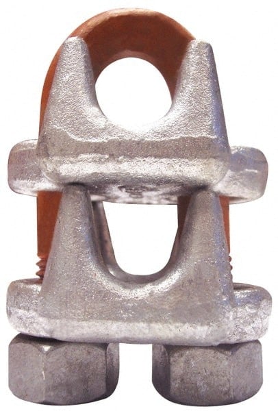 Wire Rope Piggyback Wedge Socket Clip: 3/8