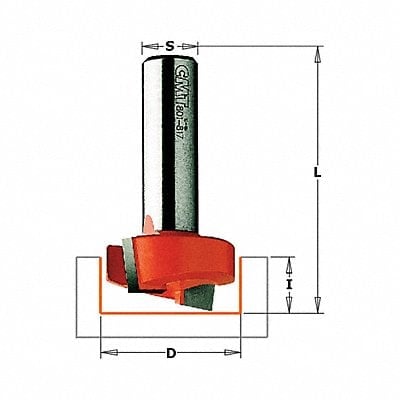 Hinge Mortise Cut Router Bit 1-1/4 MPN:801.817.11