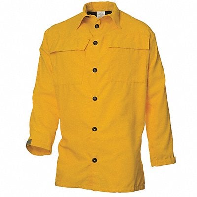 Wildland Fire Shirt L Yellow Button MPN:FC103-L