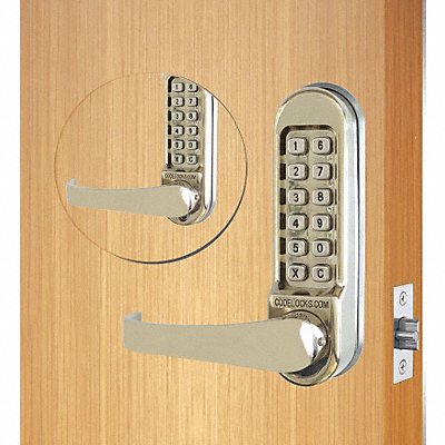 Mechanical Lockset Stainless Steel Lever MPN:CL510BB-SS