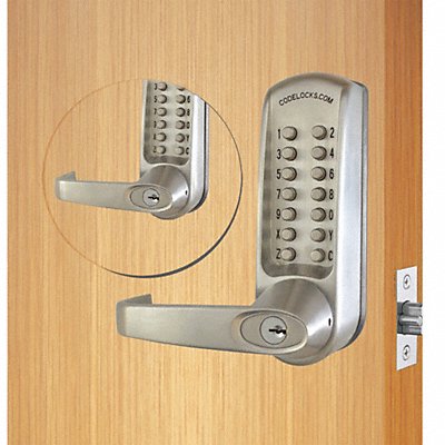 Mechanical Lockset Brushed Steel Lever MPN:CL615BB-BS