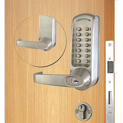 Mechanical Lockset Brushed Steel Lever MPN:CL650IC-BS