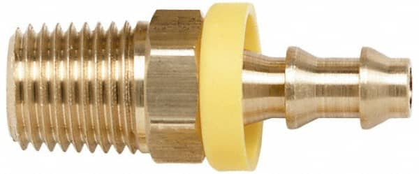 Barbed Push-On Hose Male Connector: 1/4