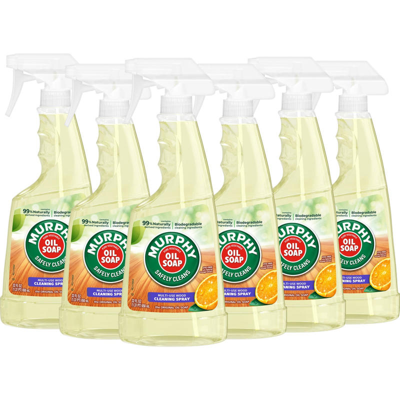Murphy Oil Soap Multi-use Spray - Ready-To-Use - 22 fl oz (0.7 quart) - Fresh Orange ScentBottle - 9 / Carton - Orange (Min Order Qty 2) MPN:101031CT