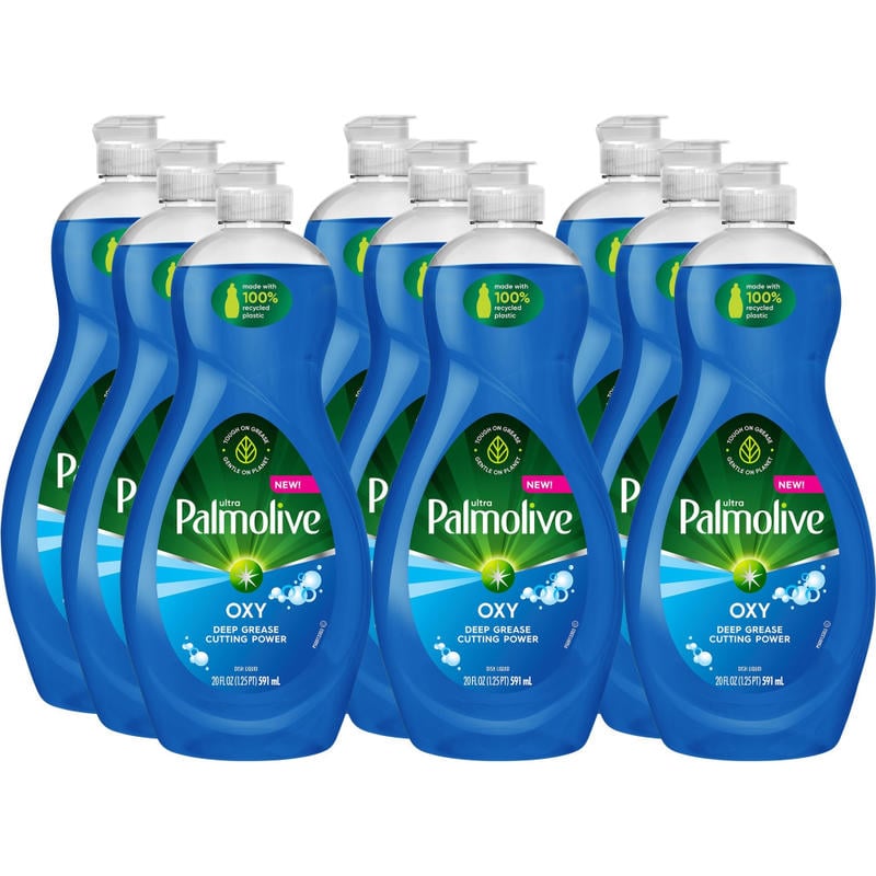 Palmolive Ultra Dish Soap Oxy Degreaser Concentrate, 20 Oz, Blue, Carton Of 9 (Min Order Qty 2) MPN:US04229ACT