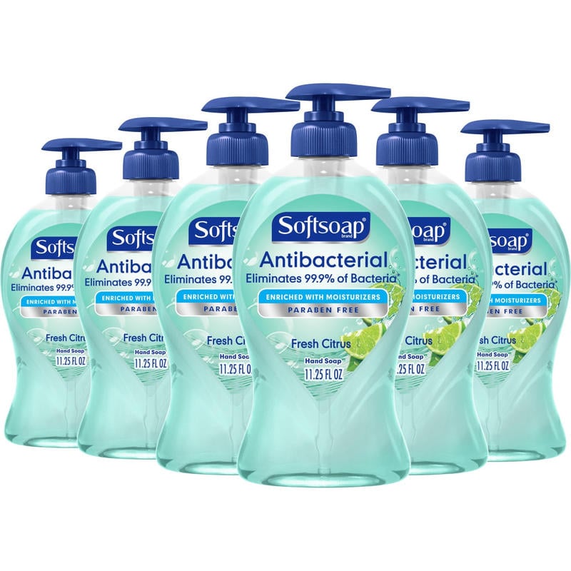 Softsoap Antibacterial Soap, Fresh Citrus Scent, 11.3 Oz., Pack Of 6 Pump Bottles (Min Order Qty 3) MPN:US03563ACT