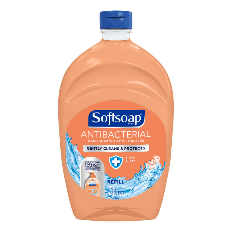 Softsoap Antibacterial Liquid Hand Soap, Crisp Clean Scent, 50 Oz Bottle (Min Order Qty 6) MPN:US05261A