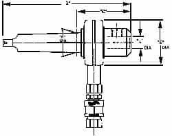 5MT Outside Taper, Coolant Adapter MPN:73858