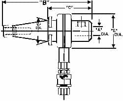 NMTB40 Outside Taper, Coolant Adapter MPN:73881