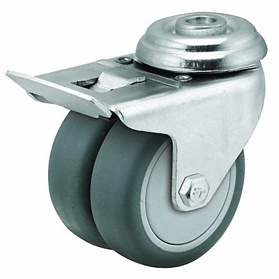 Low-Profile Easy-Turn Bolt-Hole Caster MPN:DW02GRP100TLHK01