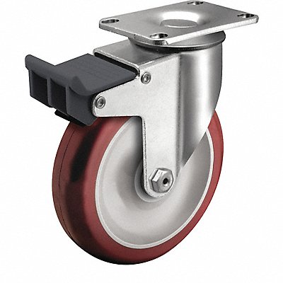 Plate Caster Swivel 3-1/2 Wheel Dia MPN:2.03256.95 BRK5