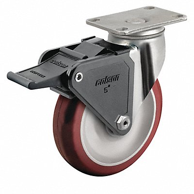 Plate Caster Swivel 4 Wheel Dia MPN:2.04456.944 BRK2