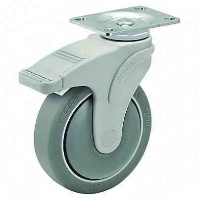 Quiet-Roll Medical Plate Caster Swivel MPN:NG03QDP125TLTP01