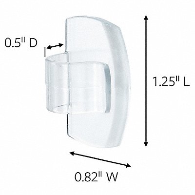 Cord Clips Plastic Clear MPN:17017CLRES