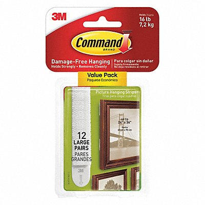 Picture Hanging Strips Large PK24 MPN:17206