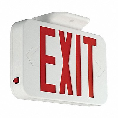 LED Lighted Exit Sign Wht Plastic 7-1/5 MPN:CARG