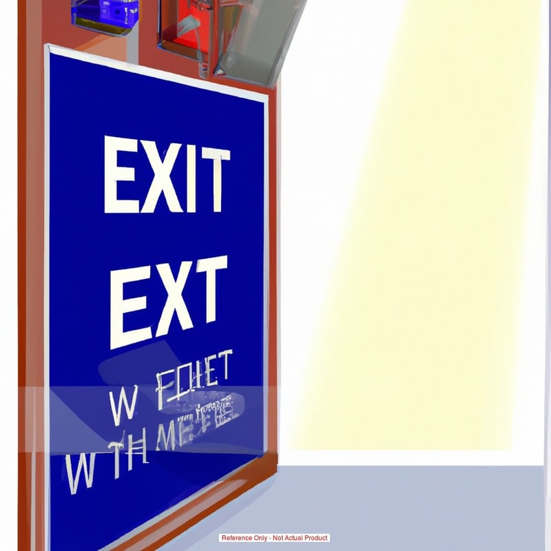 Exit Sign Light Black w/Green MPN:CEGB