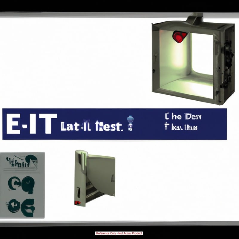 Exit Sign Light Black w/Red MPN:CERB