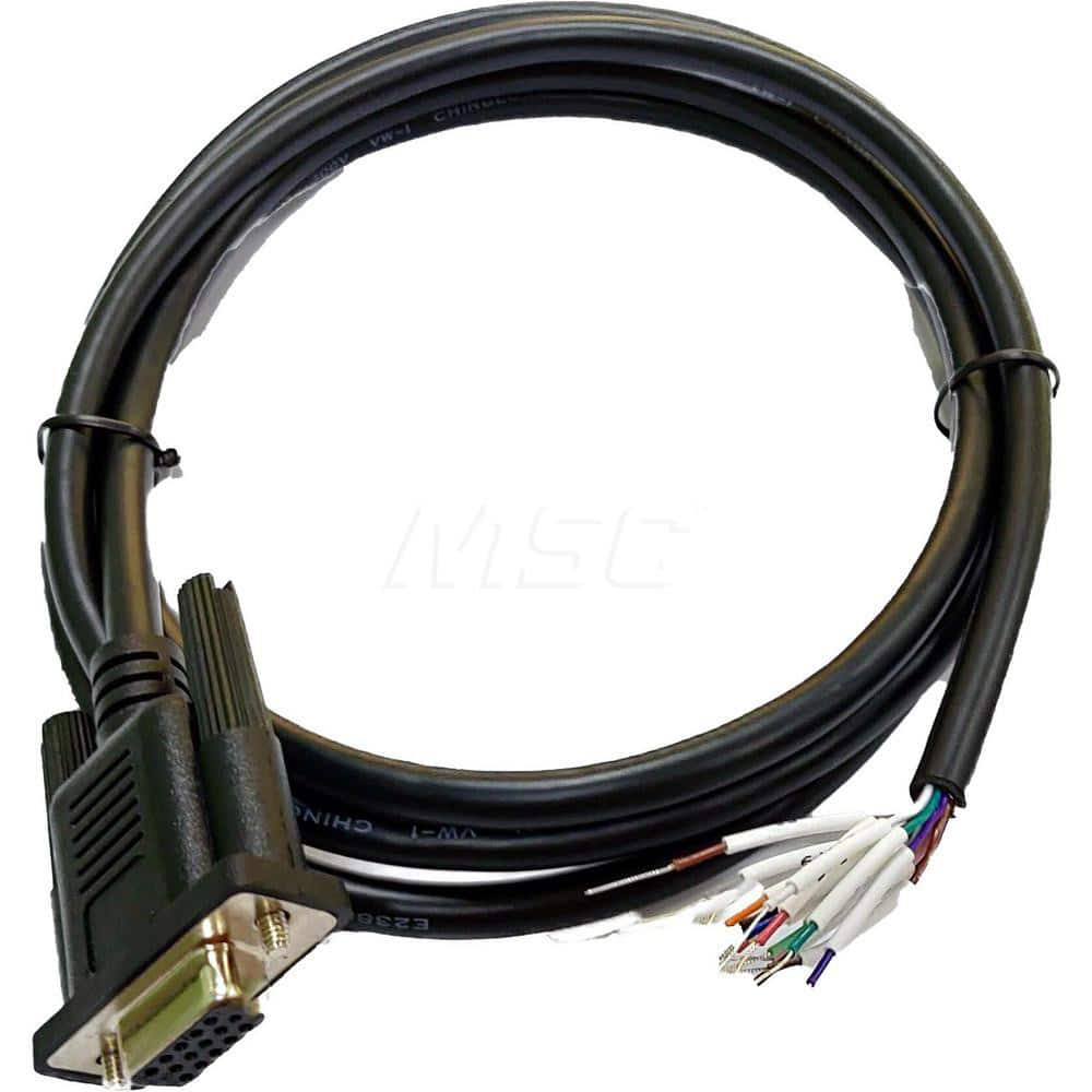 5' Female Serial Connector DB15 Computer Data Cable MPN:DBC-15HFW-05